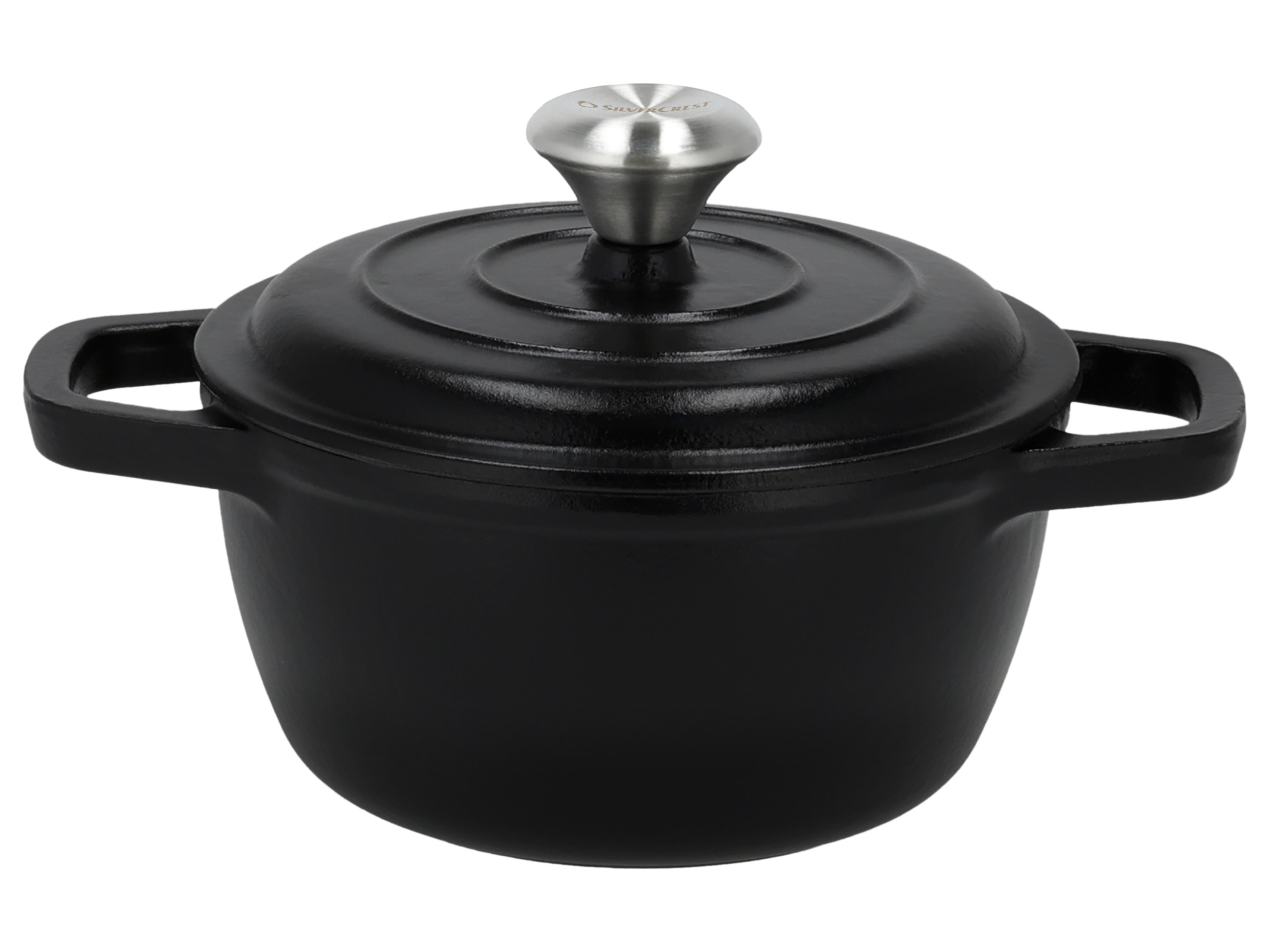 SILVERCREST® Premium Gusseisentopf, Ø 16 cm (Schwarz) Bild 4