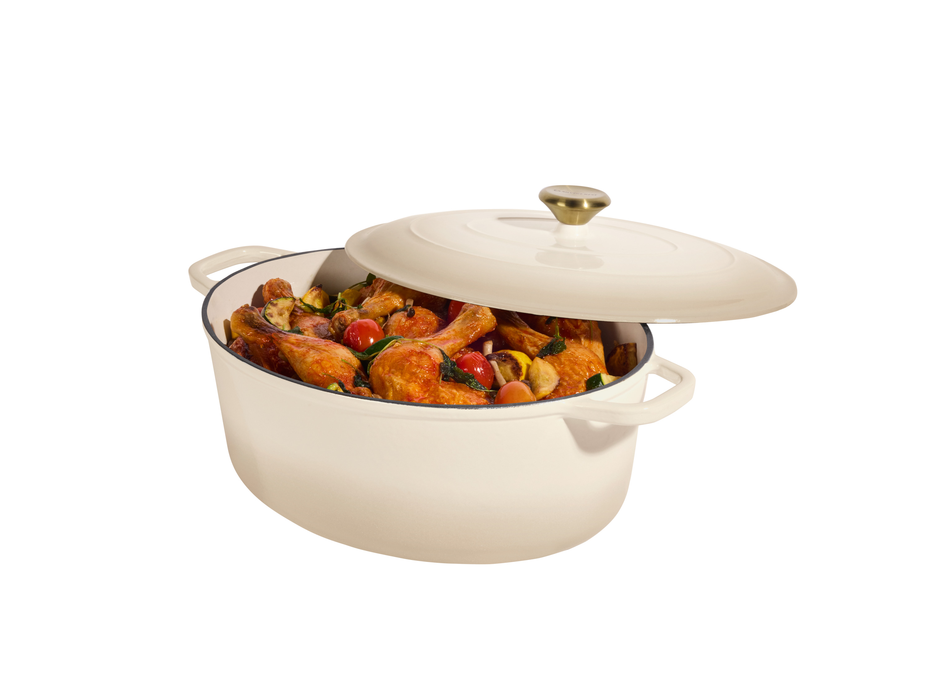 SILVERCREST® Premium-Gusseisenbräter, ca. 7,1 l (Beige)