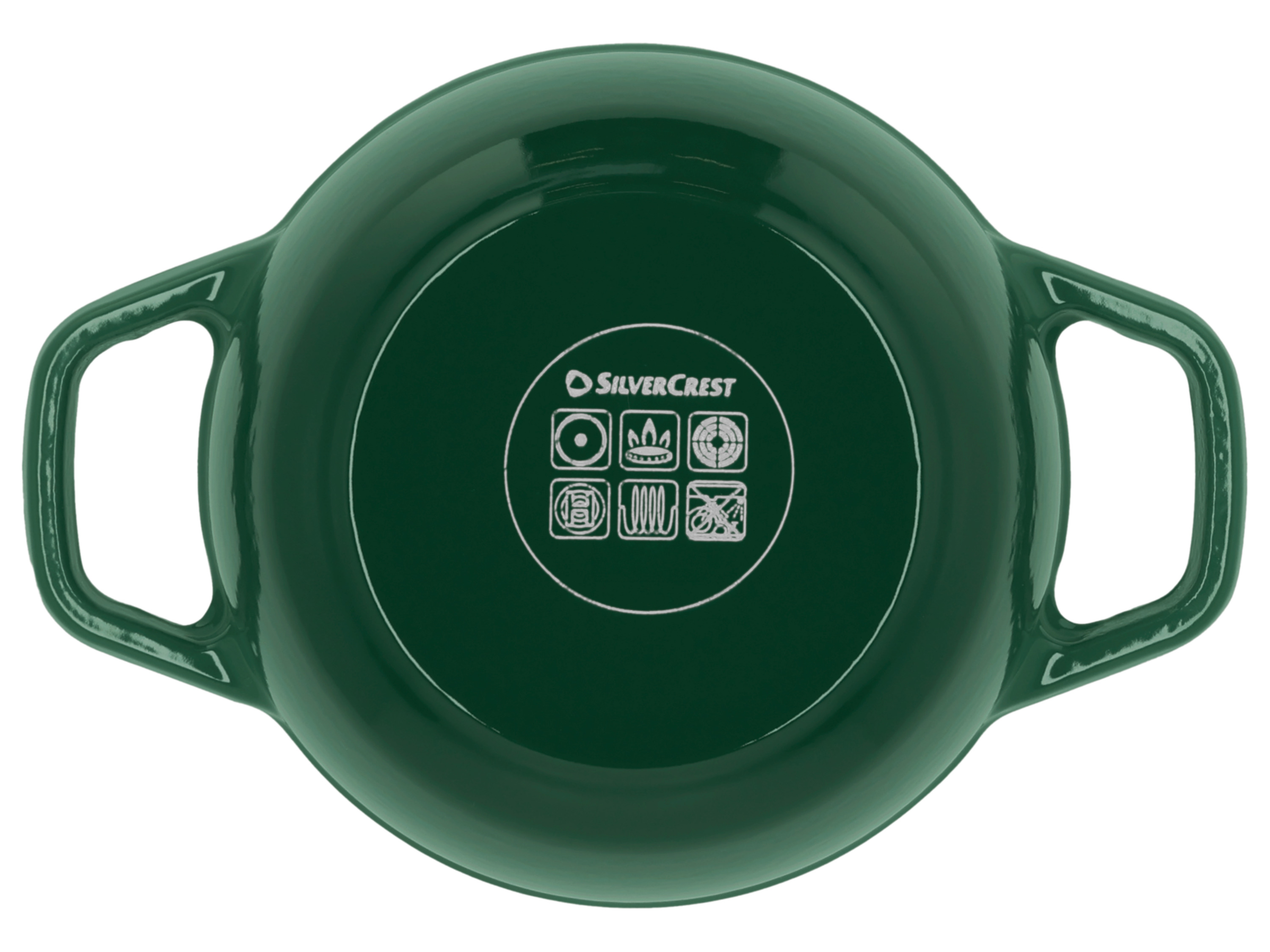 SILVERCREST® Premium Gusseisentopf, Ø 16 cm (Grün)