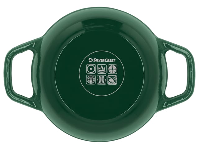 SILVERCREST® Premium-Gusseisentopf, Ø 16 cm (Grün)