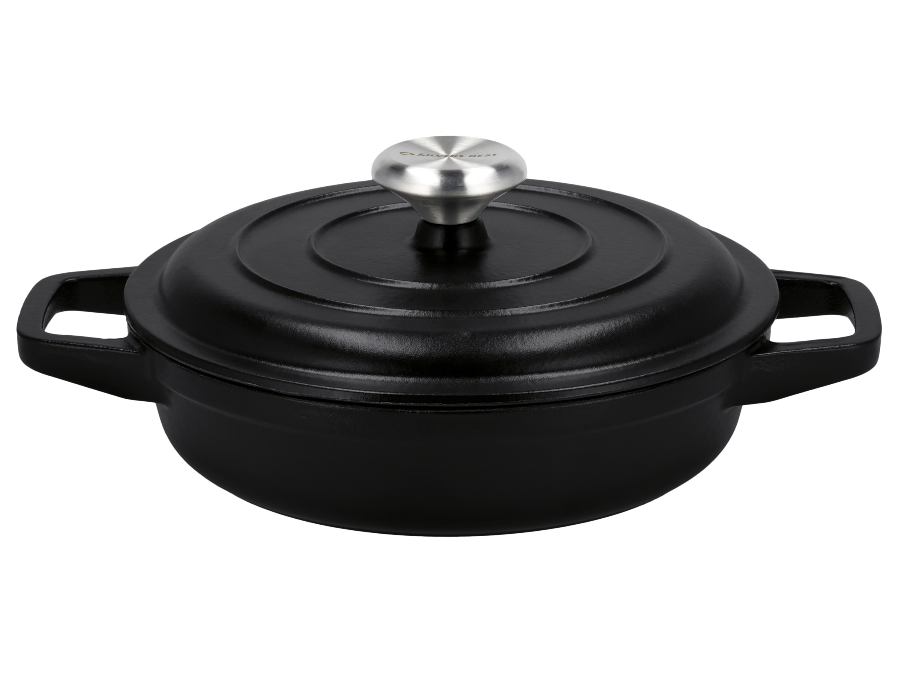 SILVERCREST® Premium-Gusseisentopf-Set, 1,9 l / 2,9 l / 4,2 l (Schwarz) Bild 2