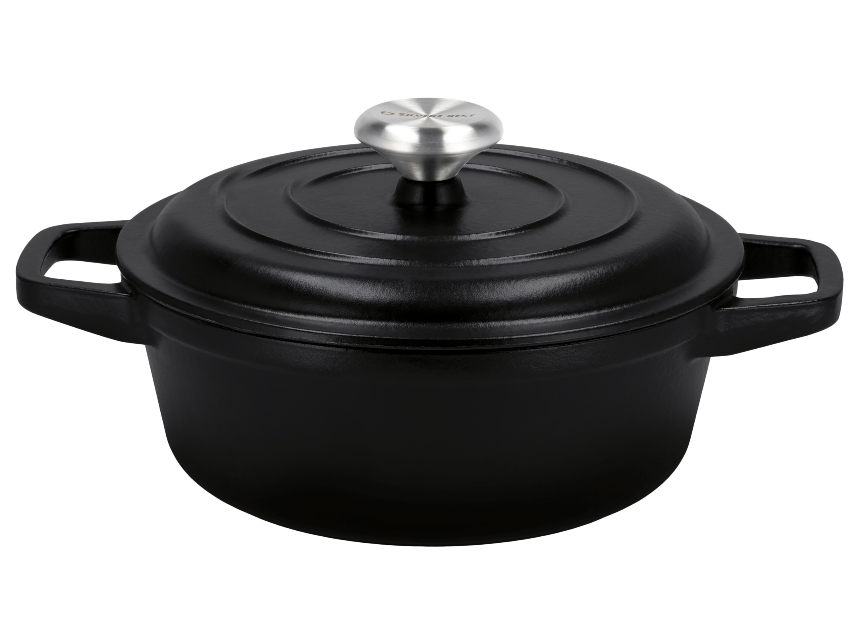 SILVERCREST® Premium-Gusseisentopf-Set, 1,9 l / 2,9 l / 4,2 l (Schwarz) Bild 3
