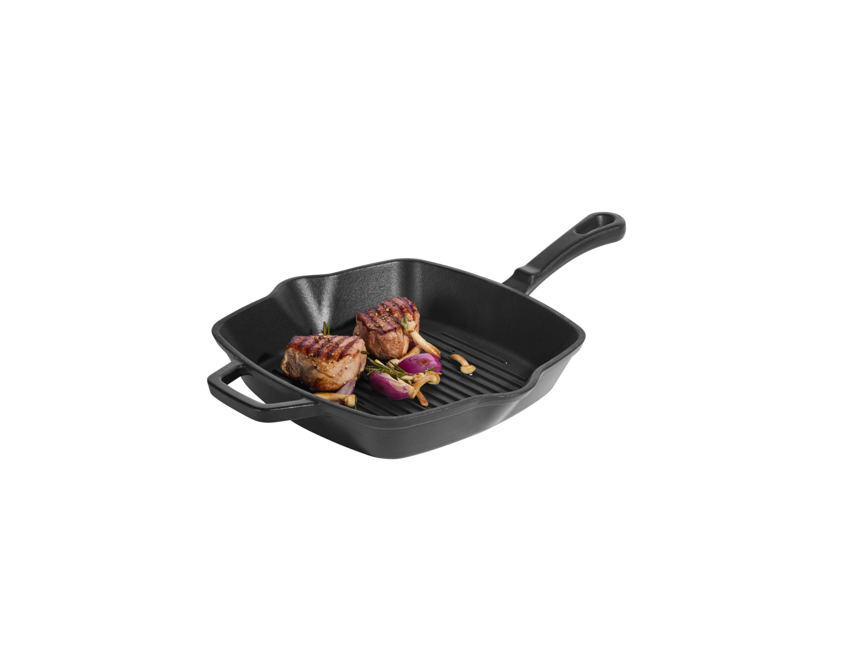 SILVERCREST® Premium-Gusseisengrillpfanne / Premium-Gusseisenpfanne (Eckig, Schwarz) Bild 2