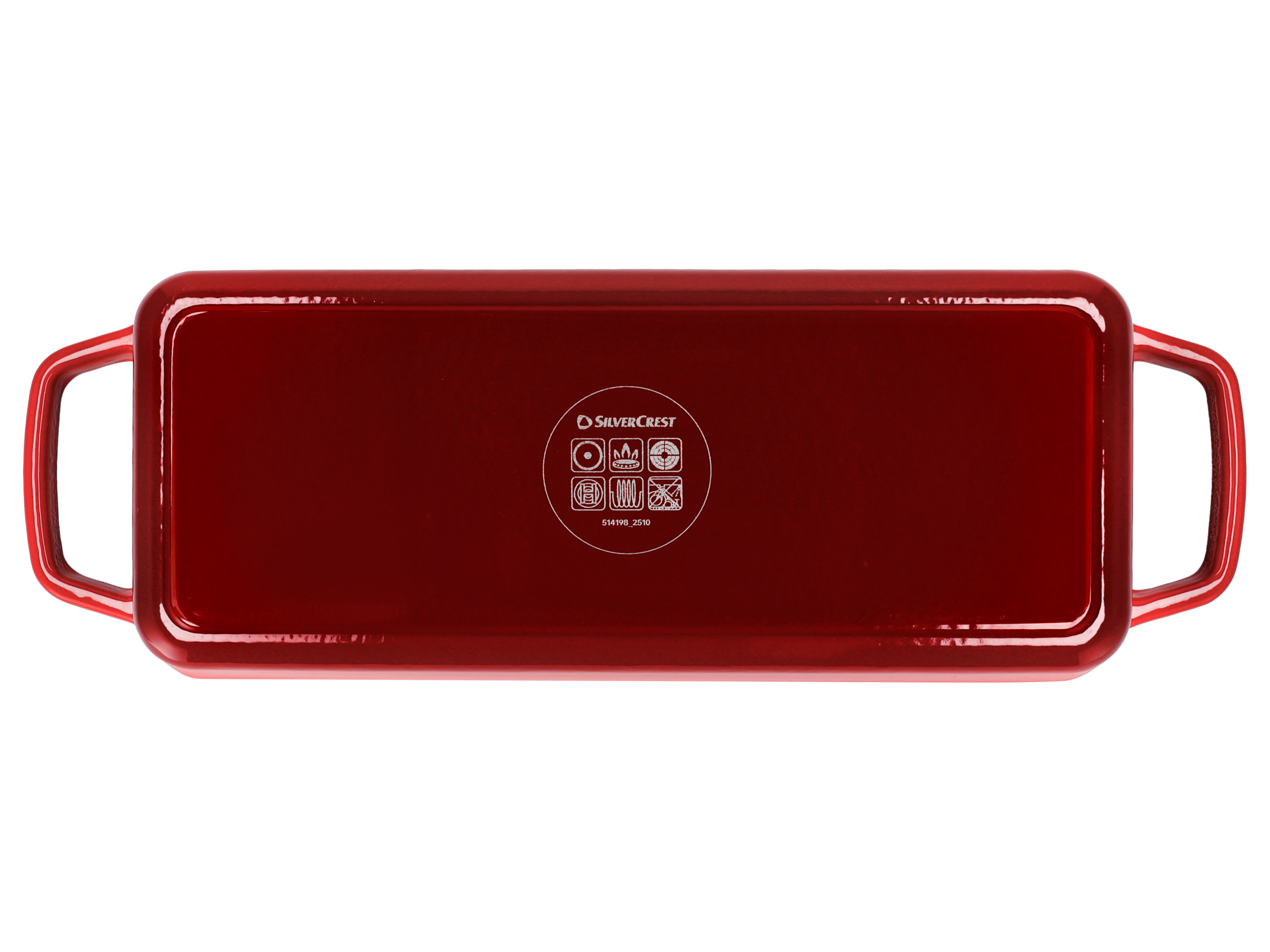 SILVERCREST® Premium-Gusseisenbrottopf / Premium-Gusseisenbrotbackform (Rechteckig, Rot) Bild 2
