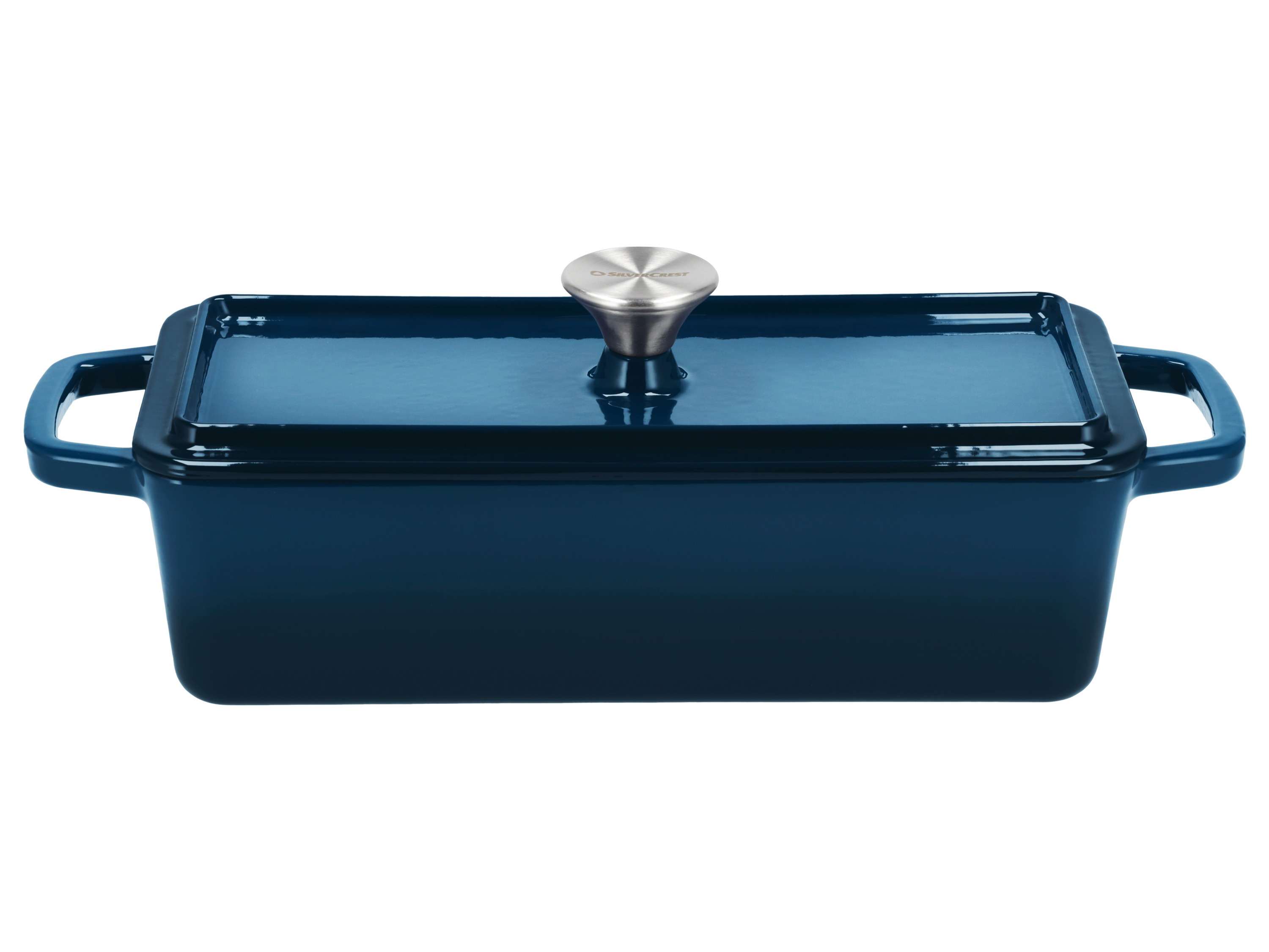 SILVERCREST® Premium-Gusseisenbrottopf / Premium-Gusseisenbrotbackform (Rechteckig, Blau) Bild 2