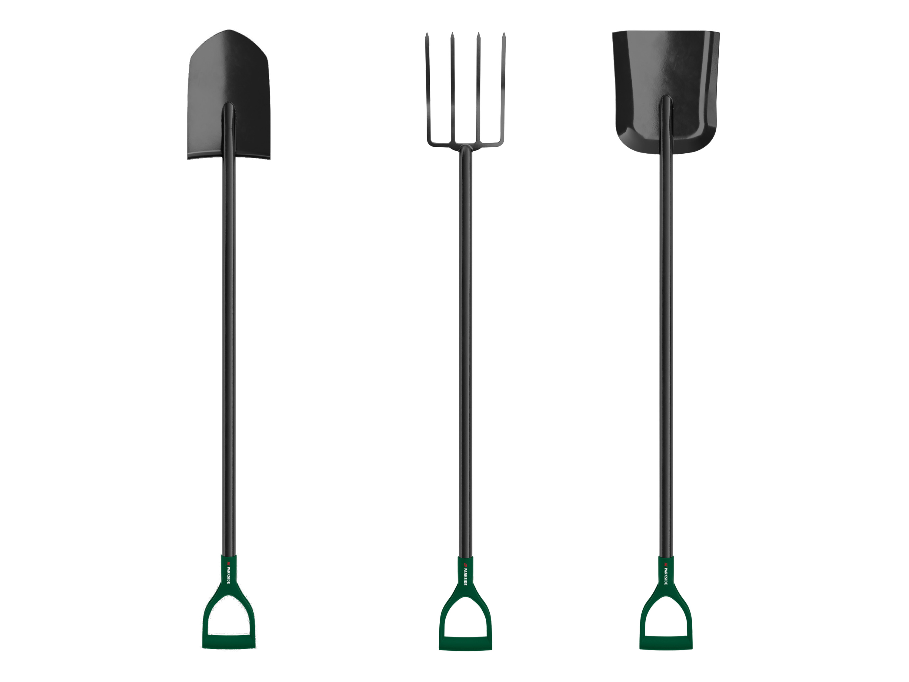 PARKSIDE® Gartengeräte-Set »Spitzspaten, Schaufel & Grabegabel«, 3-teilig Bild 2