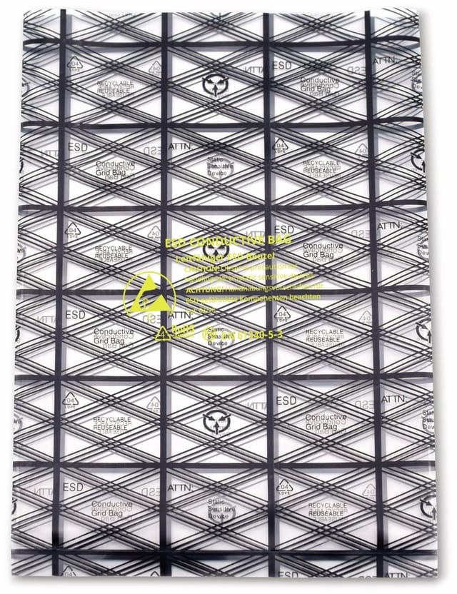 QUAD 1903EC107 - ESD-Beutel, leitfähig, 10 St 127 x 203 mm