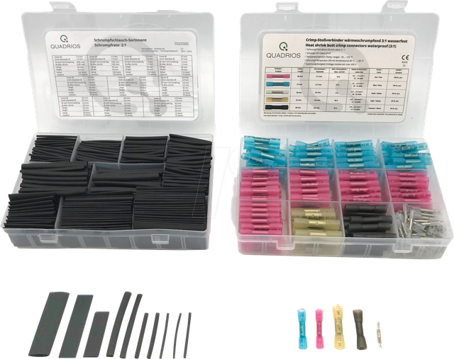 QUAD 2107C407 - Schrumpfschlauch Box + Crimpverbinder