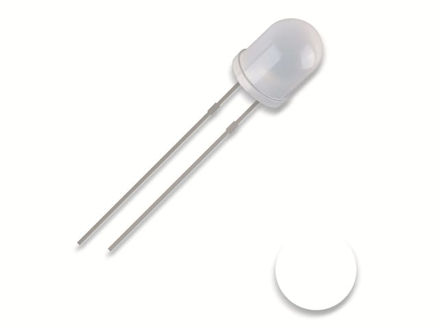 QUAD 2111O161 - LED, 3 mm bedrahtet, kaltweiß, 2500 mcd, 30°