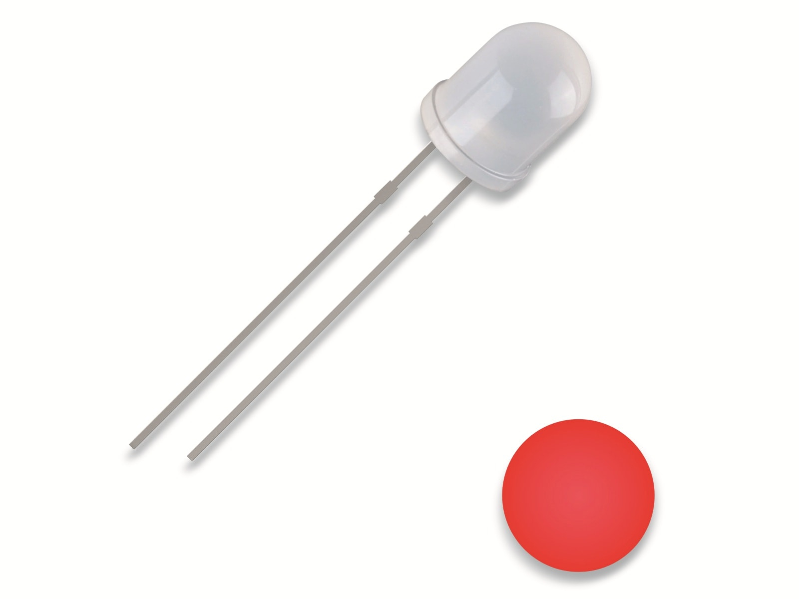 QUAD 2111O166 - LED, 3 mm bedrahtet, rot, 700 mcd, 30°
