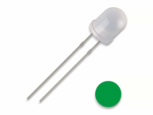 QUAD 2111O169 - LED, 5 mm bedrahtet, grün, 2500 mcd, 30°