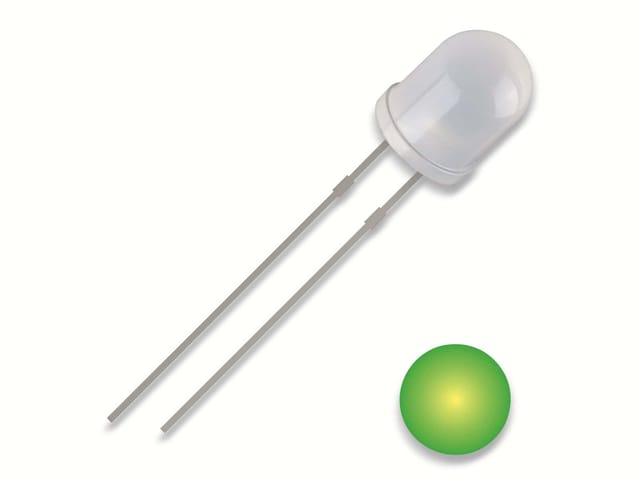 QUAD 2111O170 - LED, 5 mm bedrahtet, gelb-grün, 700 mcd, 30°