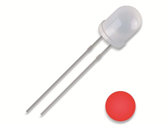 QUAD 2111O172 - LED, 5 mm bedrahtet, rot, 700 mcd, 30°
