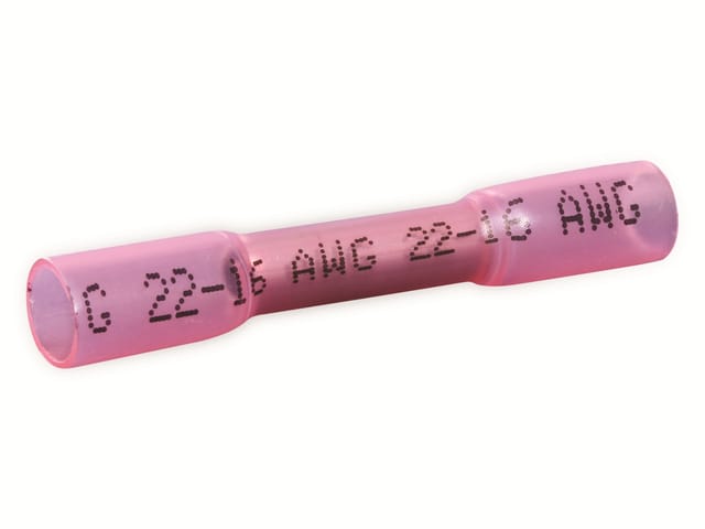 QUAD 22C467 - Stoßverbinder 4,7 mm Rot 150 St