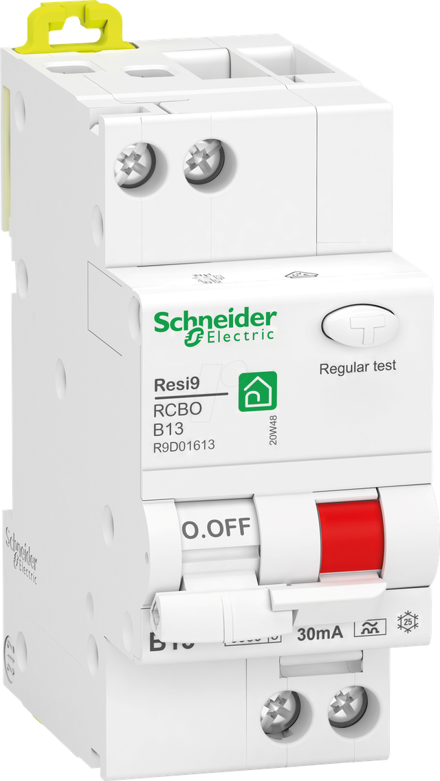 R9D01613 - FI/LS-Schalter Resi9 1P+N, 13A, B-Char., 30mA, Typ A, 6kA