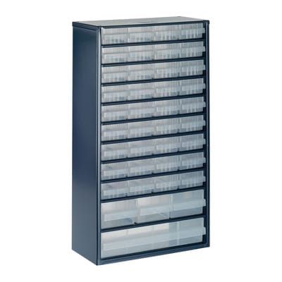 RAACO 1240-123 - Schubladenmagazin, 1240-123, 306 x 552 x 150 mm, 40 Fächer