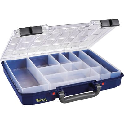 RAACO 144568 - Sortimentskasten, CarryLite 55, 337 x 57 x 278 mm, 10 Fächer