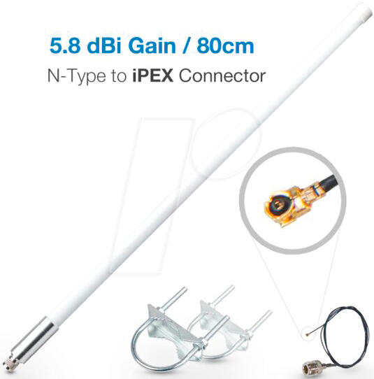 RAK W118 - Fiberglas Antenne 5,8 dBi LoRaWAN