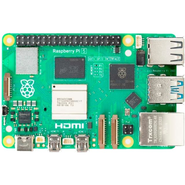 RASP PI 5 B 2GB - Raspberry Pi 5 B, 4x 2,4 GHz, 2 GB RAM, WLAN/ BT