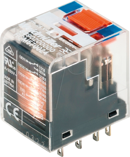 RCM 570024 - Leistungsrelais, 24 V DC, 6 A, 4 Wechsler