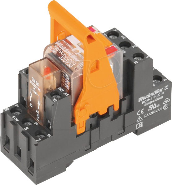 RCM-I 24VAC 3CO - Koppelrelais, 24 V AC, 10 A, 3 Wechsler