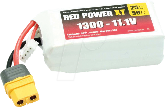 RD XT 1300 S3 - Akku-Pack, Li-Polymer, 11,1 V, 1300 mAh
