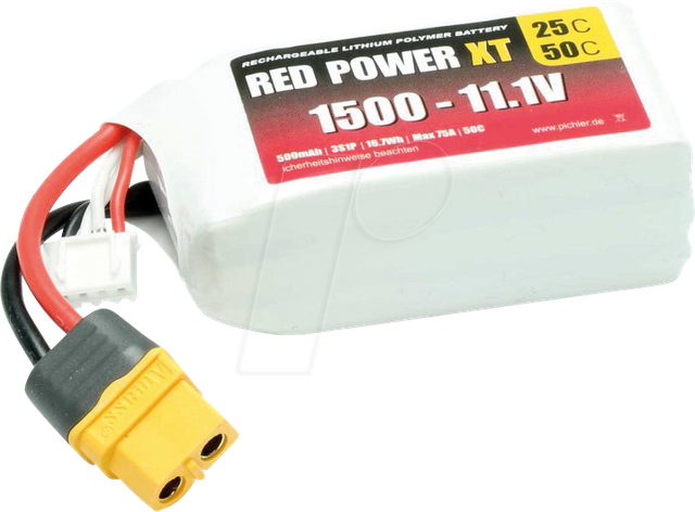RD XT 1500 S3 - Akku-Pack, Li-Polymer, 11,1 V, 1500 mAh