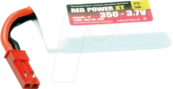 RD XT 350 S1 - Akku-Pack, Li-Polymer, 3,7 V, 350 mAh
