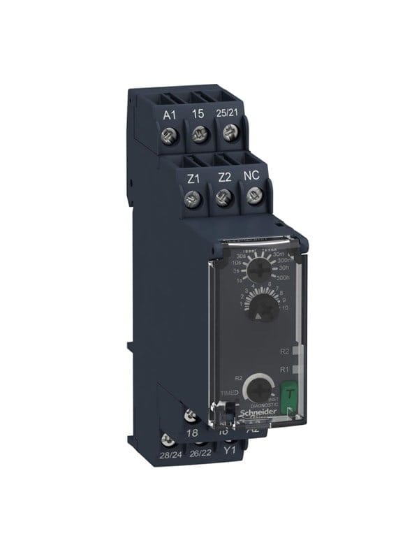 RE22R2AMR - Zeitrelais, ansprechverzögert, 0,05 s - 300 h, 22 x 90 x 73 mm