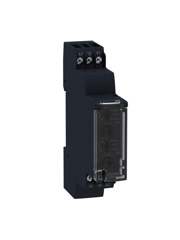 RE17RLMU - Zeitrelais Taktgeber/Blinker, 0,1 s-100 h, 24 VDC/24-240VAC