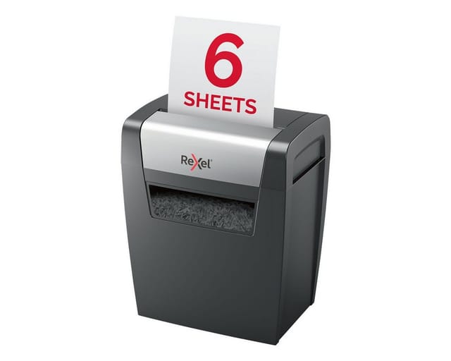 REXEL 2104569EU - Aktenvernichter X406, P-4, 6 Blatt