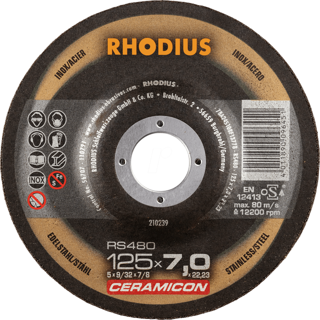 RHO 210238 - Schruppscheibe, Edelstahl, 115 mm