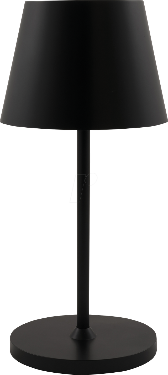 RK 1453251 - 1,2 W Akku LED Tischlampe IP54 schwarz, Dimmbar, 25 cm