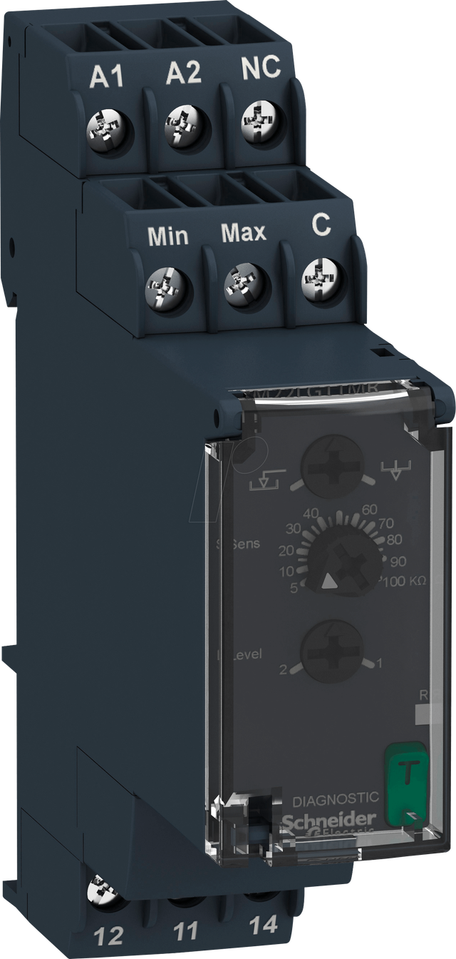 RM22LG11MR - Niveaurelais, 1 Wechsler, 250 V AC, 8 A