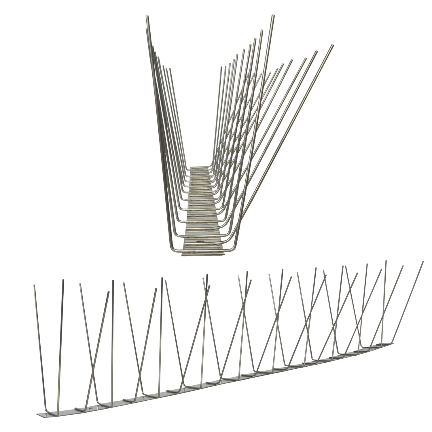 10 Meter (20 X 0,5m) Taubenspikes 3-reihig Auf V2a-standard - Hochwertige Lösung Für Vogelabwehr Taubenabwehr Edelstahl Spikes