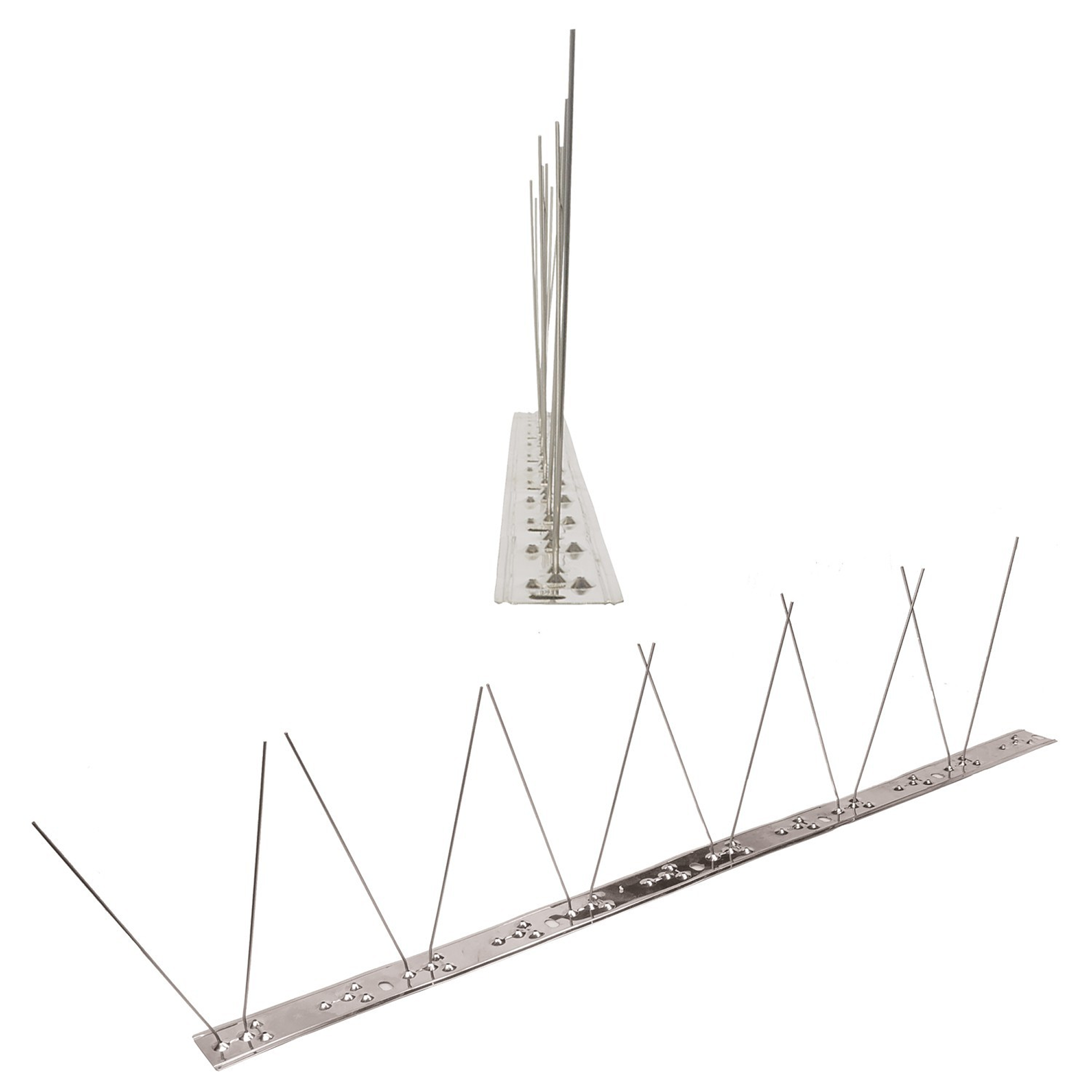 10 Meter (20 X 0,5m) Taubenspikes 1-reihig Auf V2a-flexleiste - Hochwertige Lösung Für Vogelabwehr Taubenabwehr Edelstahl Spikes