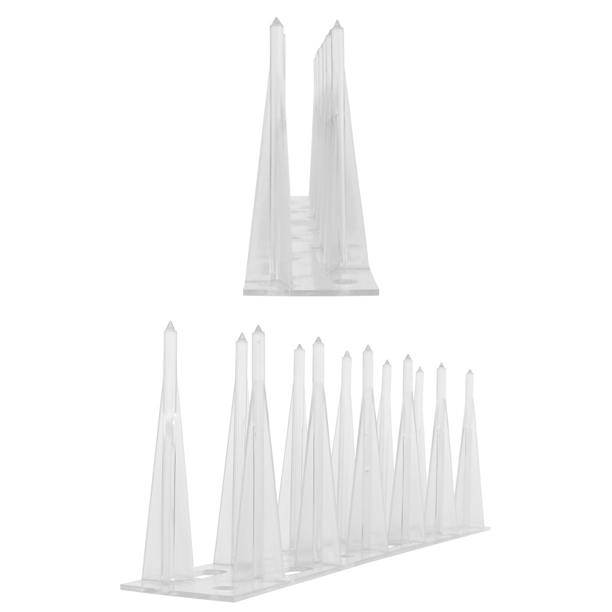10 Meter Taubenspikes 2-reihig Kunststoff 033 - Hochwertige Lösung Komplett Aus Polycarbonat Für Vogelabwehr Taubenabwehr Spikes