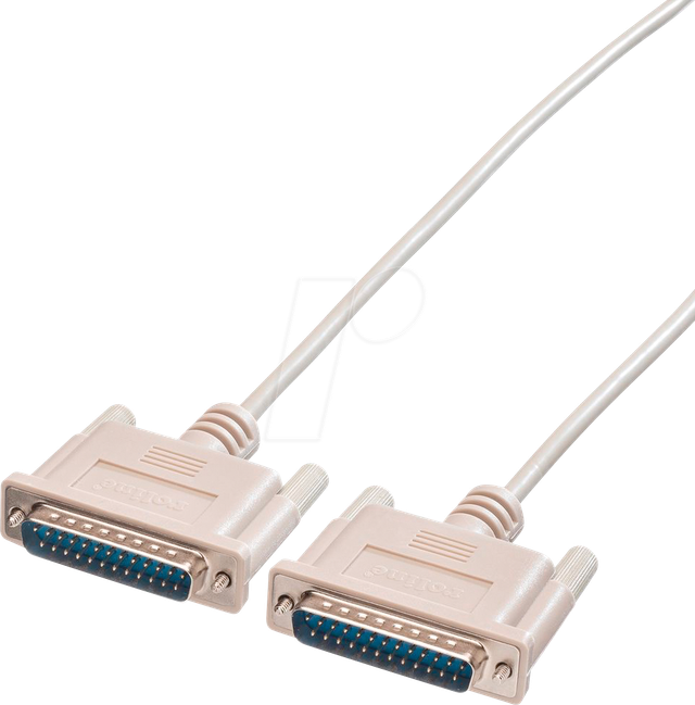 ROLINE 11013518 - Kabel Seriell, 25-pol RS-232, Stecker/Stecker, 1,8 m