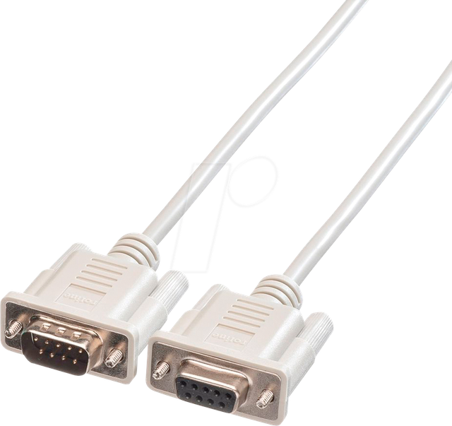 ROLINE 11016218 - Kabel Seriell, 9-pol RS-232, Stecker/Buchse, 1,8 m