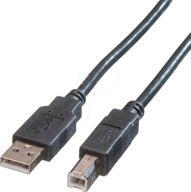 ROLINE 11028818 - USB 2.0 Kabel, A St. auf B St., 1,8 m