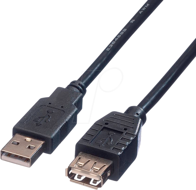 ROLINE 11028960 - USB 2.0 Kabel, A St. auf A Bu., 3,0 m