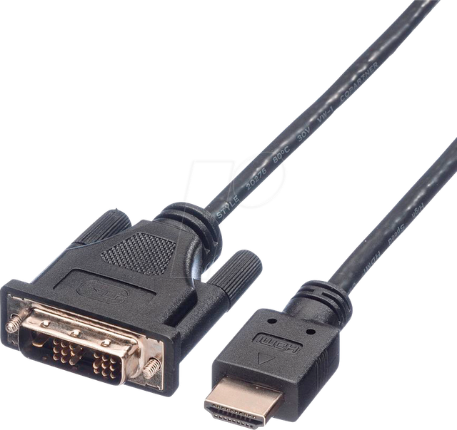 ROLINE 11045552 - Kabel, HDMI-St. DVI-D 18 +1 St., 5,0 m