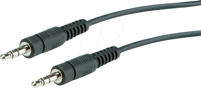 ROLINE 11094501 - 3,5 mm Klinke Kabel, Stecker / Stecker, 1 m