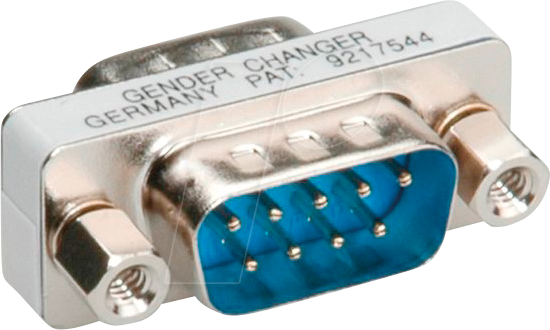 ROLINE 12032025 - Gender Changer, Adapter, DB9, Stecker / Stecker