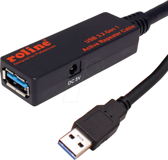 ROLINE 12041072 - Aktives USB 5 Gb/s Verlängerungskabel USB A, 20 m