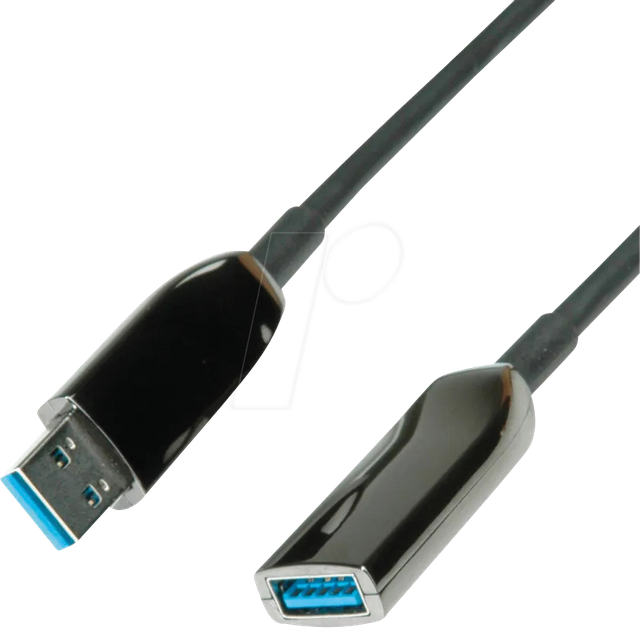 ROLINE 12041077 - Aktives USB 5 Gb/s-Kabel, A-Stecker > A-Buchse, 20 m