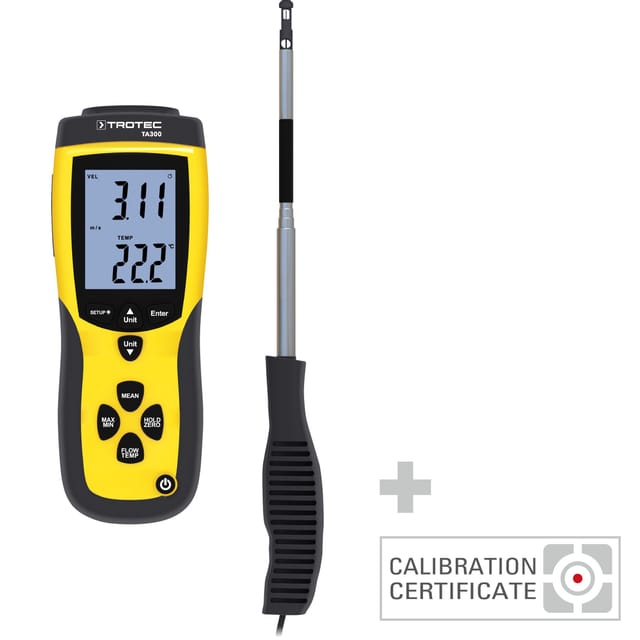 Anemometer TA300 gerade Sonde inkl. Kalibrier-Zertifikat