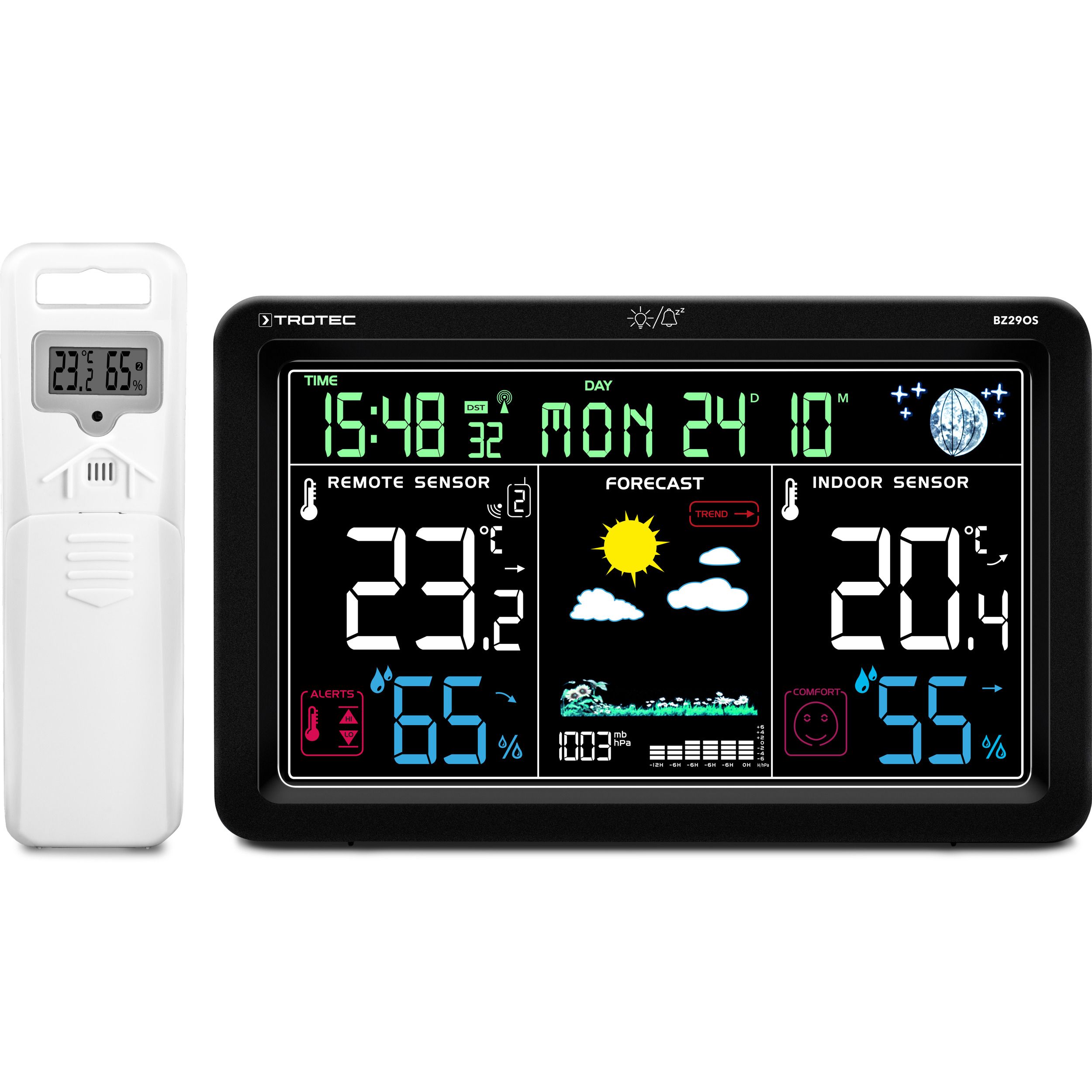 Digitale Funkwetterstation und Klimamonitor mit Außensensor BZ29OS