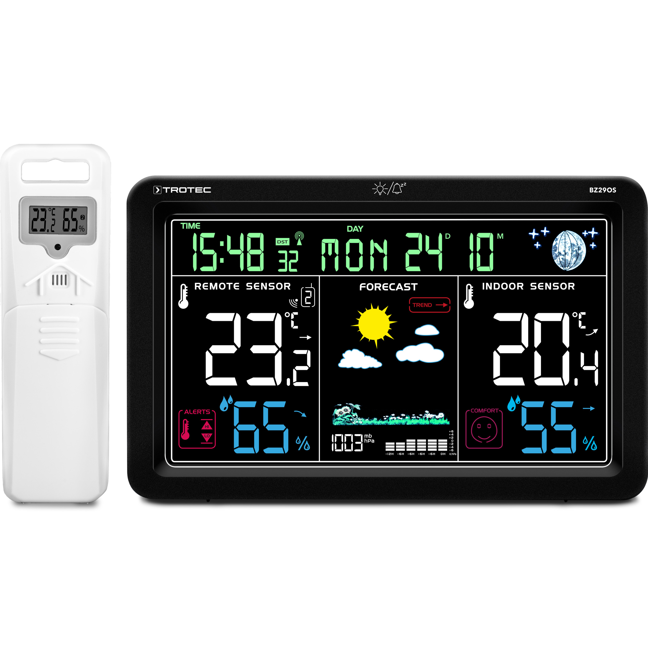 Digitale Funkwetterstation und Klimamonitor mit Außensensor BZ29OS Bild 4