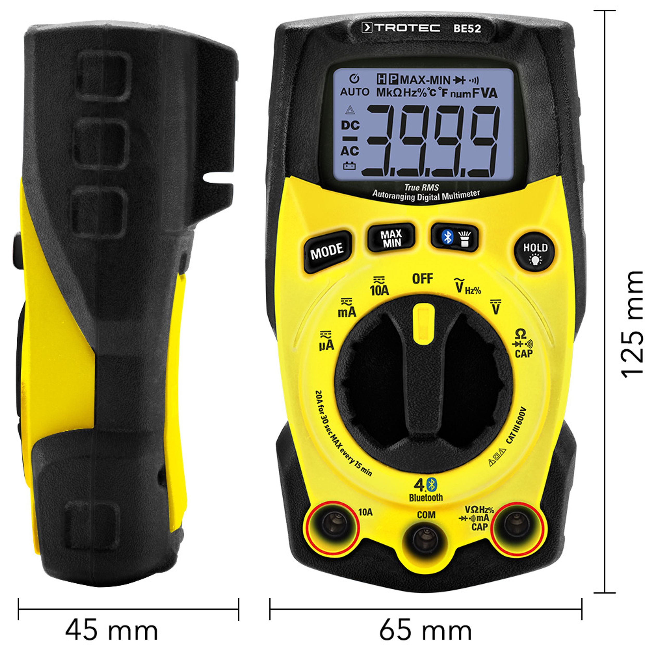 Digitales True-RMS-Multimeter BE52 Bild 2